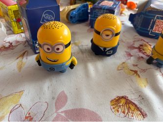 Set of 3 Minions interactive toy figures from the Minions/Despicable Me series