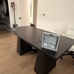 Black Executive Desk | Home Office Desk | Interior Designer Estate Sale – Everything Must Go