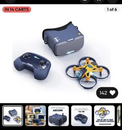 FPV Drone Kit Drone for Beginners, First-Person View Drone with FPV Goggles