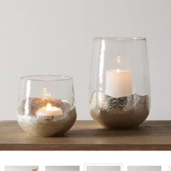 West Elm Candle Holders / Vase (2x)