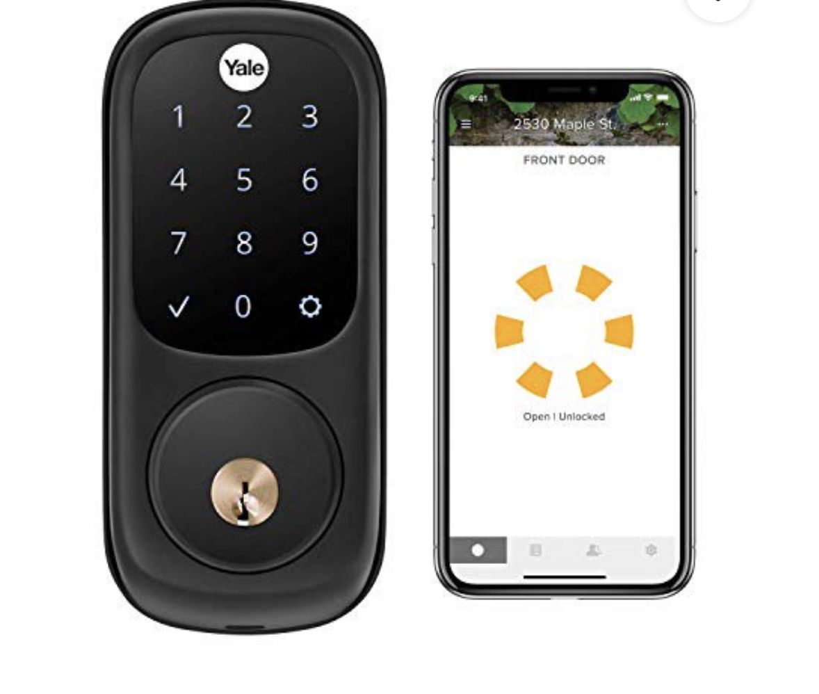 Yale Assure Lock Touchscreen, Wi- Fi Smart Lock- Compatible With Alexa, Google Assistant, Homekit, Phillips Hue And Samsung SmartThings, Black 