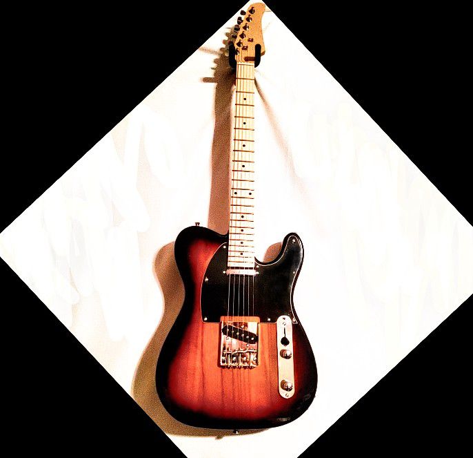 Floor Model! Unmarked Fender Telecaster (Copy) Electric Guitar with a Classy Sunburst and Black Finish! 