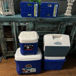 4 Cooler Sets with Ice Packs