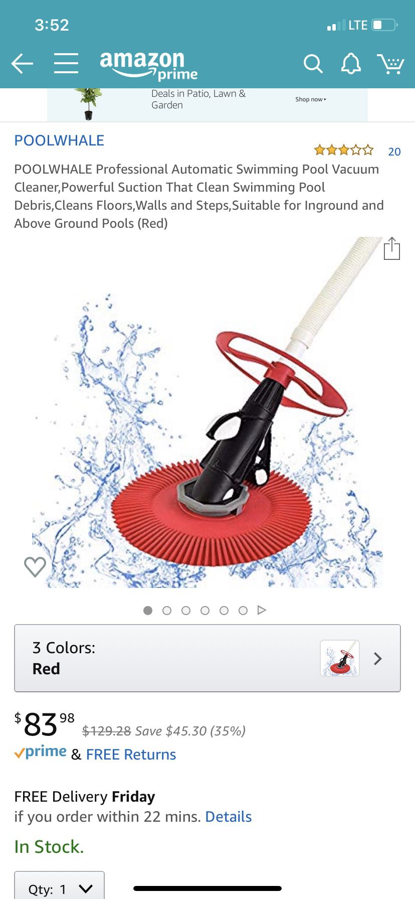 New in box pool cleaner automatic PRICE IS FIRM