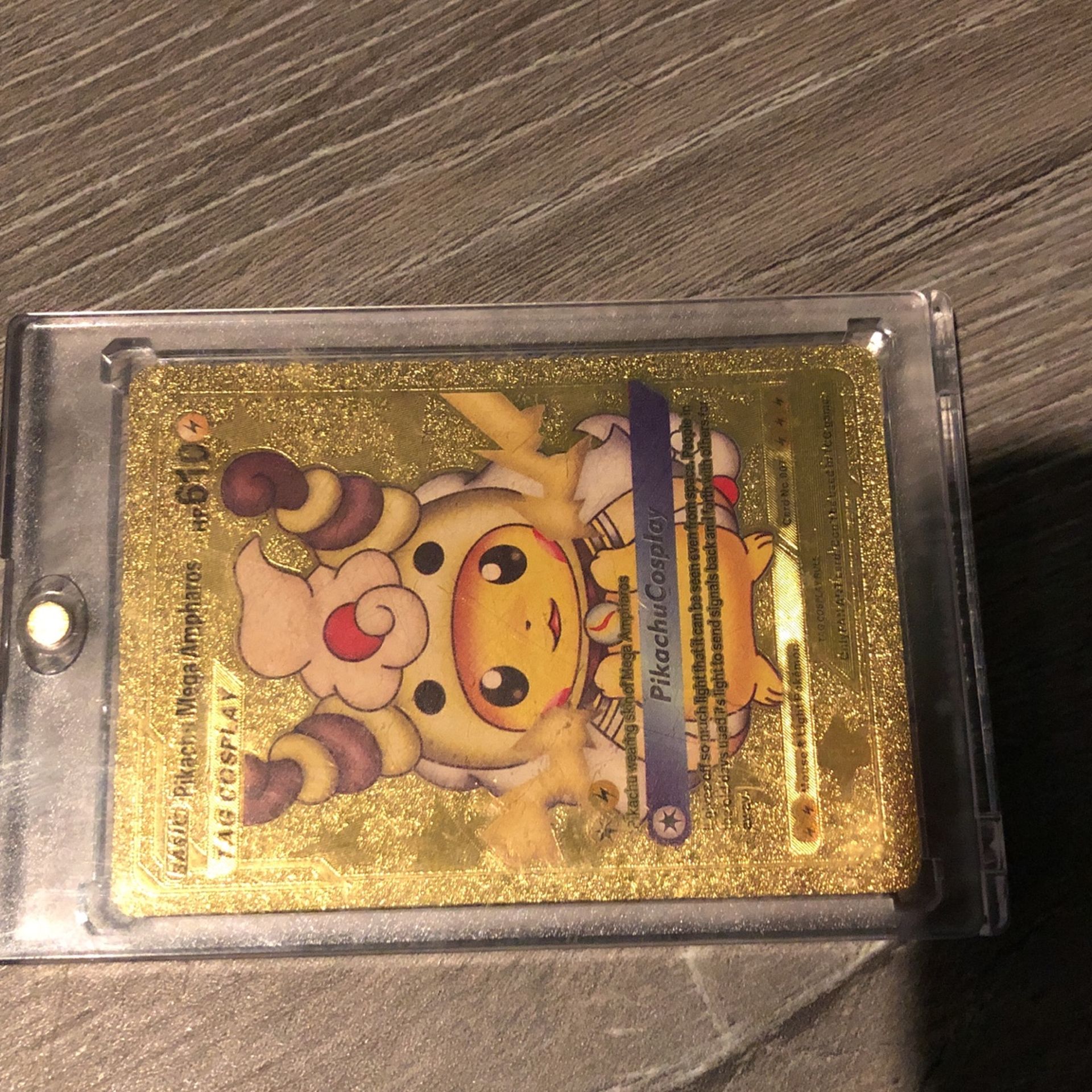 Pikachu with Mega Ampharos Costume