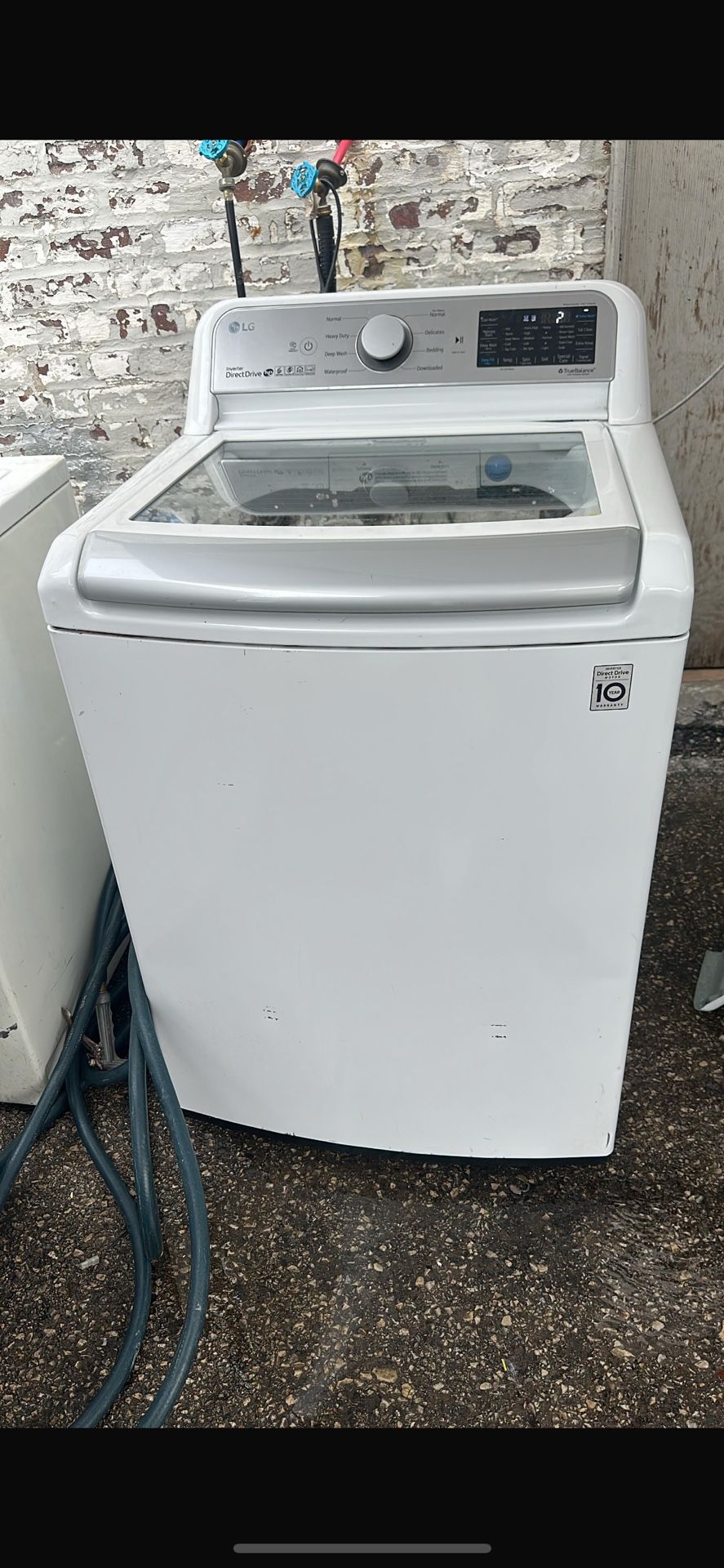 LG 27” Glass Top Washer