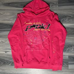 Sp5der  Pink Hoodie