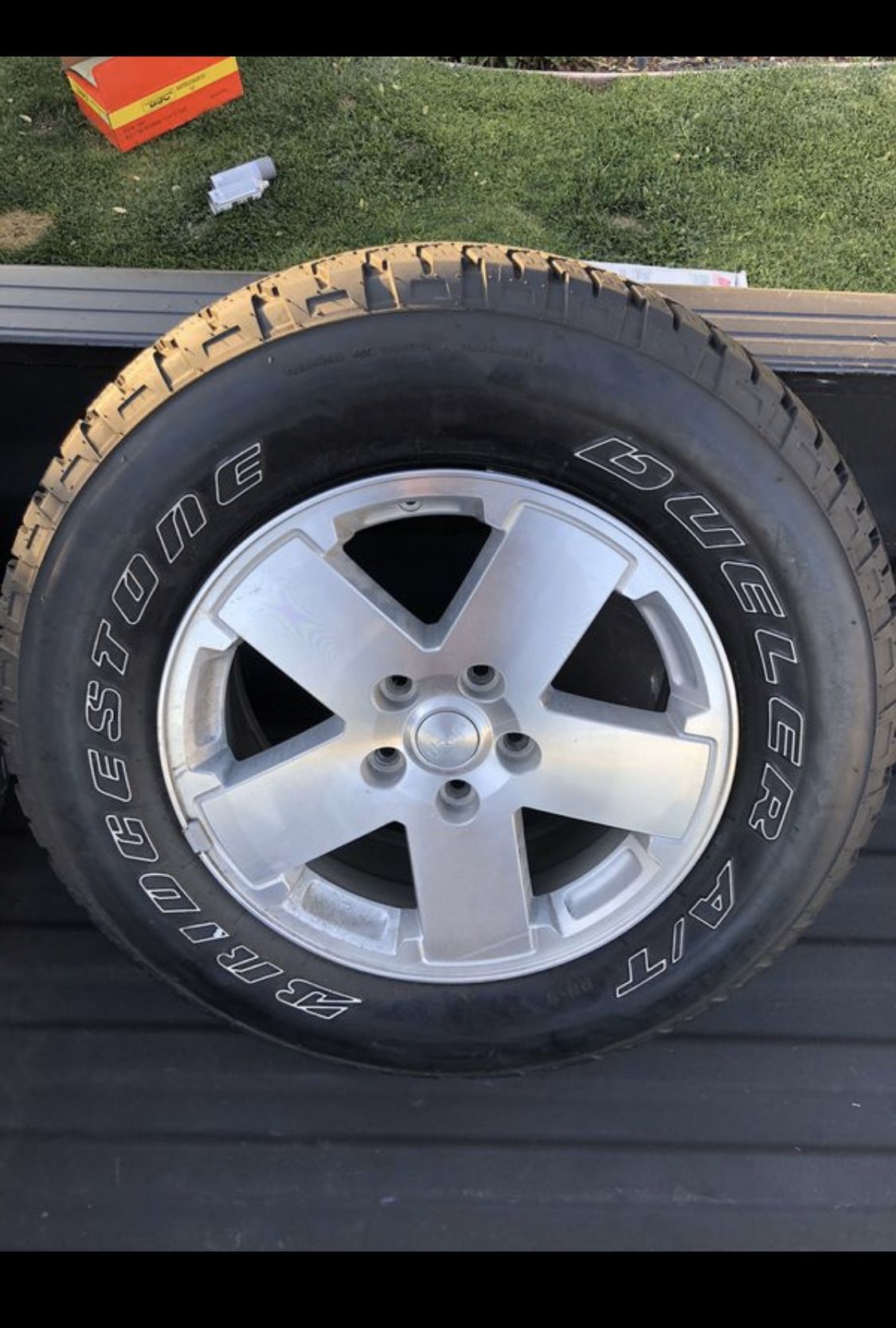 Jeep Wrangler spare tire