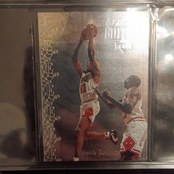 Dennis Rodman-1995-96 Special Edition Silver Foil w Michael Jordan