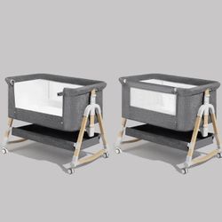 HARPPA Cuddly | 3-in-1 Baby Bassinet Bedside Sleeper with Mattress + Cover