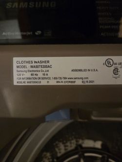 Samsung washer/dryer set