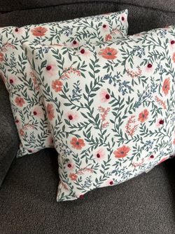 16” outdoor pillows set of 2 Excellent condition