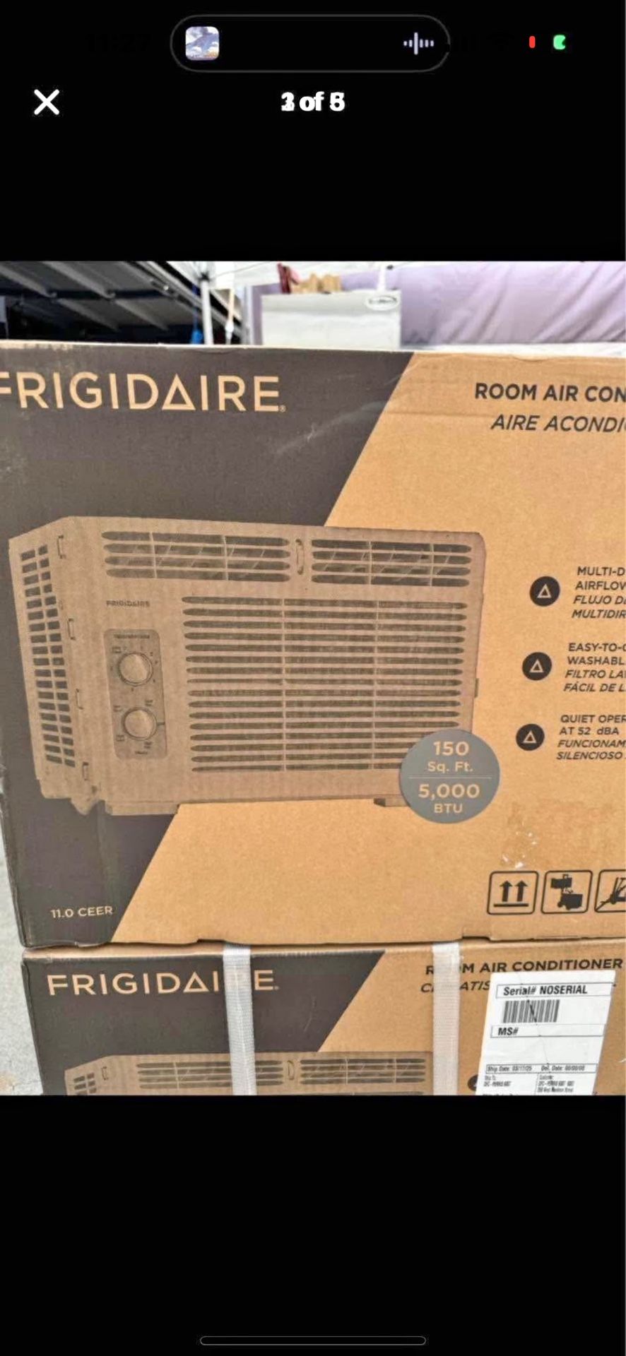 •RIGIDAIRE ROOM AIR CON AIRE ACOND