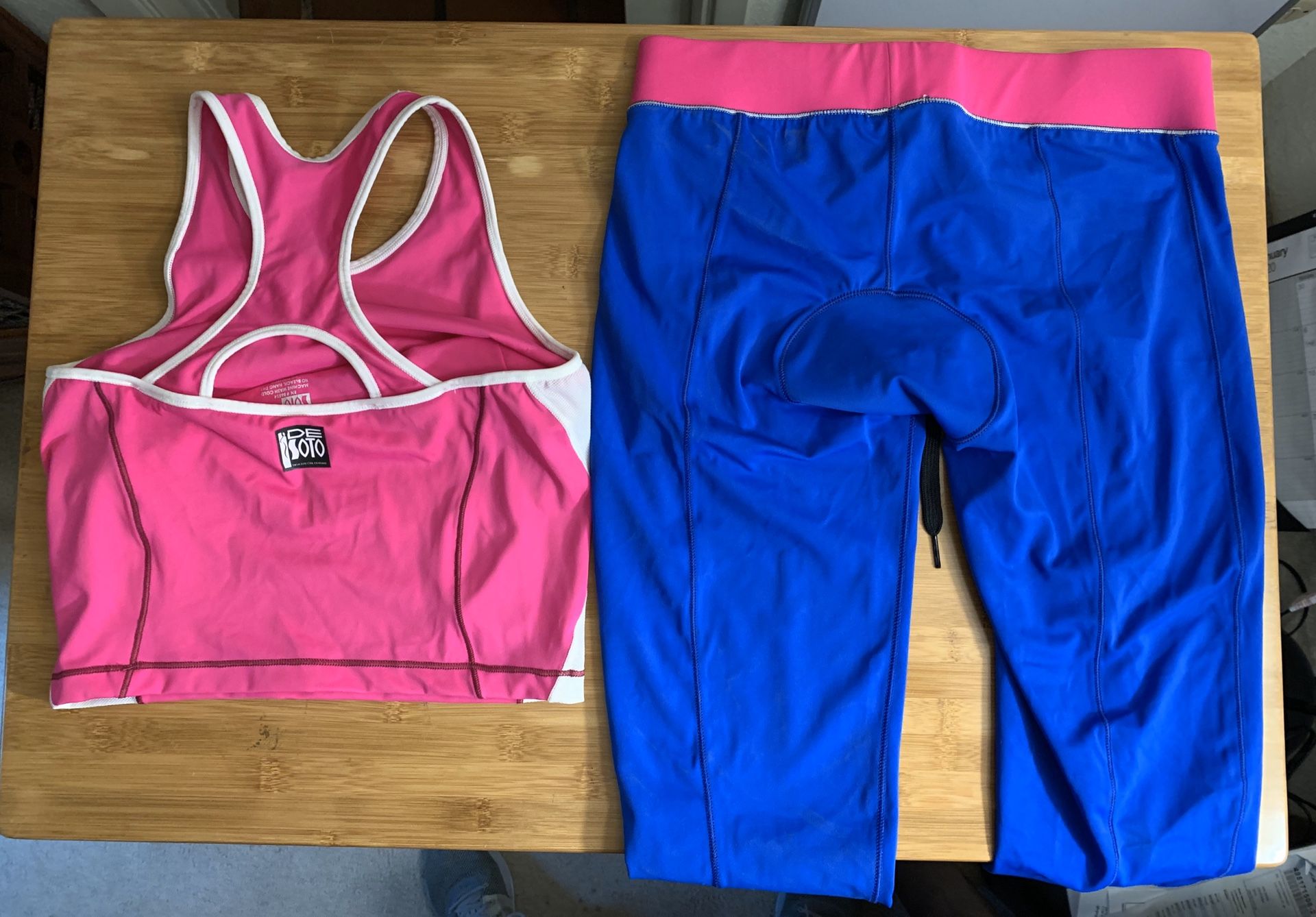 De Soto Sport Women’s Triathlon Top and Bottom Medium Never Worn