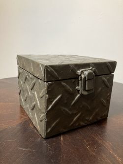 Stamped Metal Box 5” x 5” x 4”
