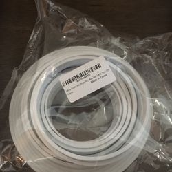 White Foam Weather Stripping About 24 Ft 1/4” Wide By 1/8” Thick