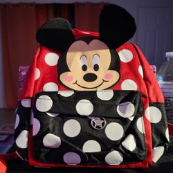 Minnie Mouse Small Zippered Backpack 
