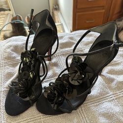 Tory Burch Black Sz 7.5 Heels 