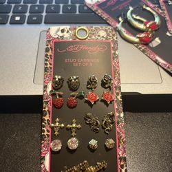 9 Sets Of Ed hardy Earrings 