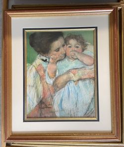 Framed Art, Mother, And Child