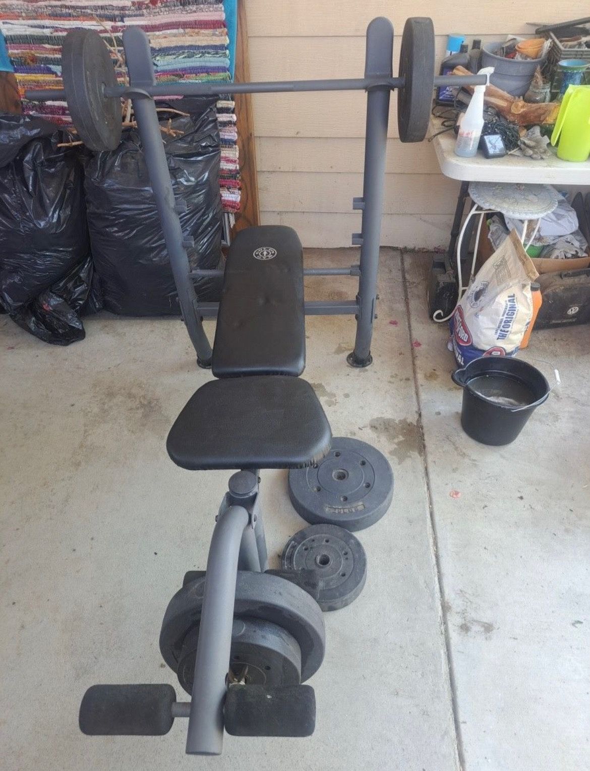 Weight Bench & Weight Set 