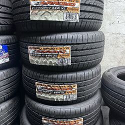 SET OF FOUR NEW TIRES 205/40/17 ARROYO GRANDSPORT A/S INCLUDING MOUNT AND BALANCE 
