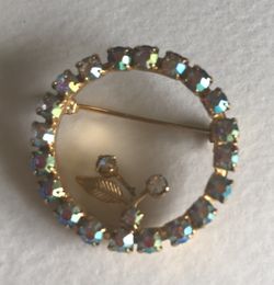 Juliana Prong Set Rhinestone Pin/ brooch