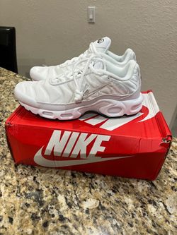 TN Air Max Plus All White Size 8.5 (New)
