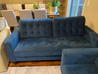 Blue couch
