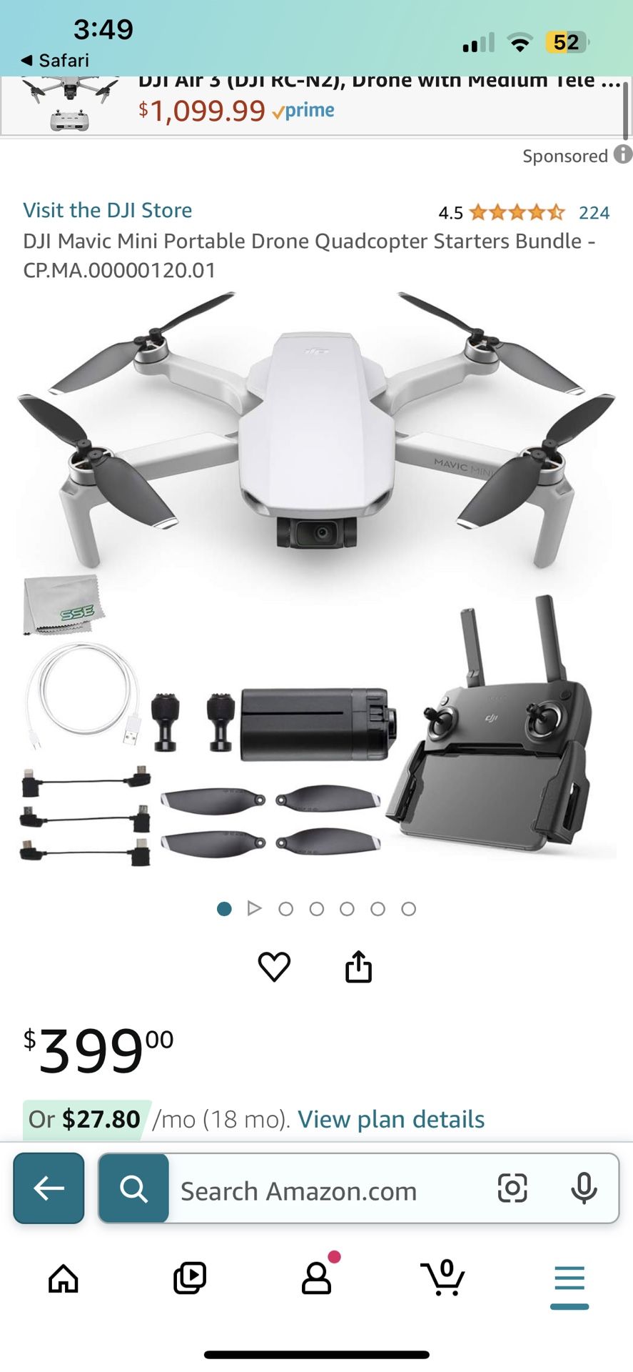 DJI Mavic Mini, Batteries And Pelican Case