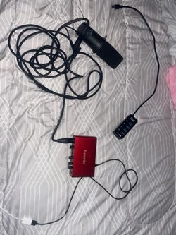 Shure SM7B Mic + Focusrite Scarlett Solo + Atolla USB Hub