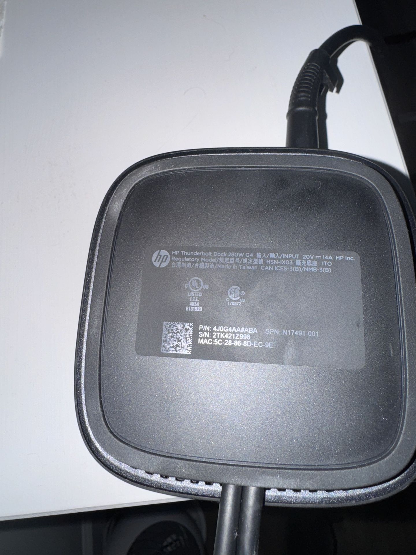 HP Thunderbolt Dock 280W G4
