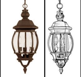 BRAND NEW! Pendant Lantern by Designers Fountain-model 2414-AG
