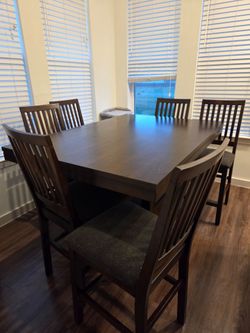 Dining table with 6 chairs
