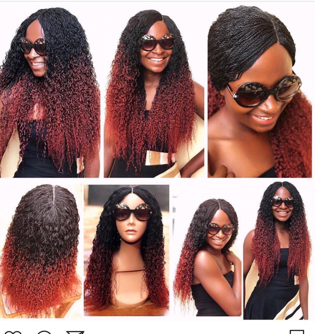 Beautiful curly twisting wigs