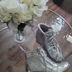 Bling Wedge Silver Platform
