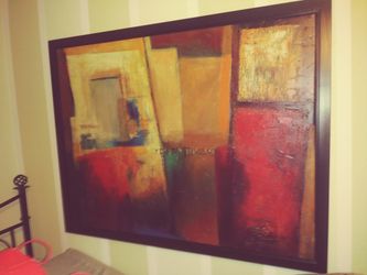 Big canvas painting framed $100 make a great Christmas gift