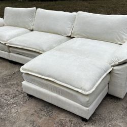 *FREE DELIVERY* White Cloud Couch 
