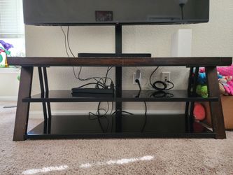 3-Tier TV Stand with Metal Frame