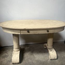 Vintage Oak Empire Style Library Tabke