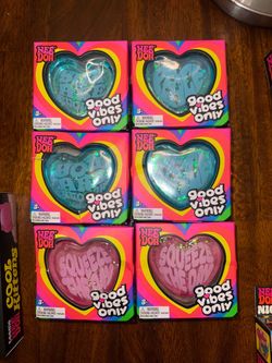 Nee Doh Good Vibes Only Heart Stress Balls –