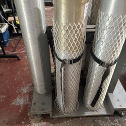 gas cylinders 9 with cart for 6 cylinders 