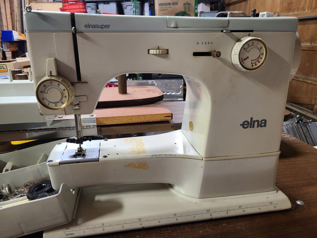 Elna Sewing Machine/table Etc.
