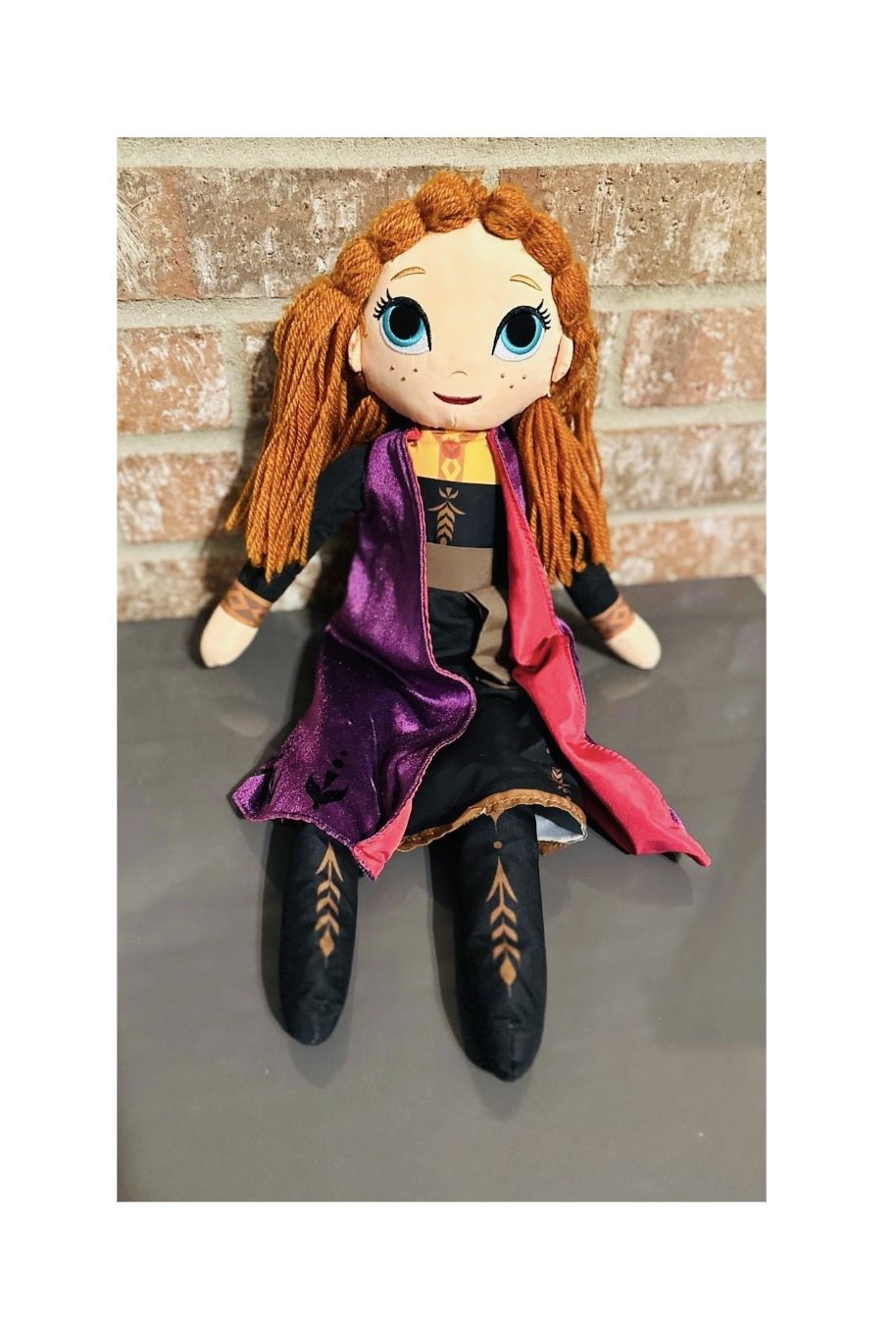 Disney Frozen II Leading Anna 22" Plush Doll With Dress Walt Disney