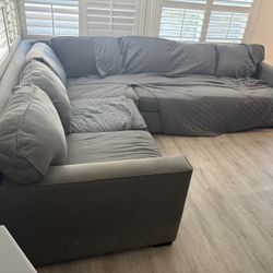 L Shape Couch Grey Color