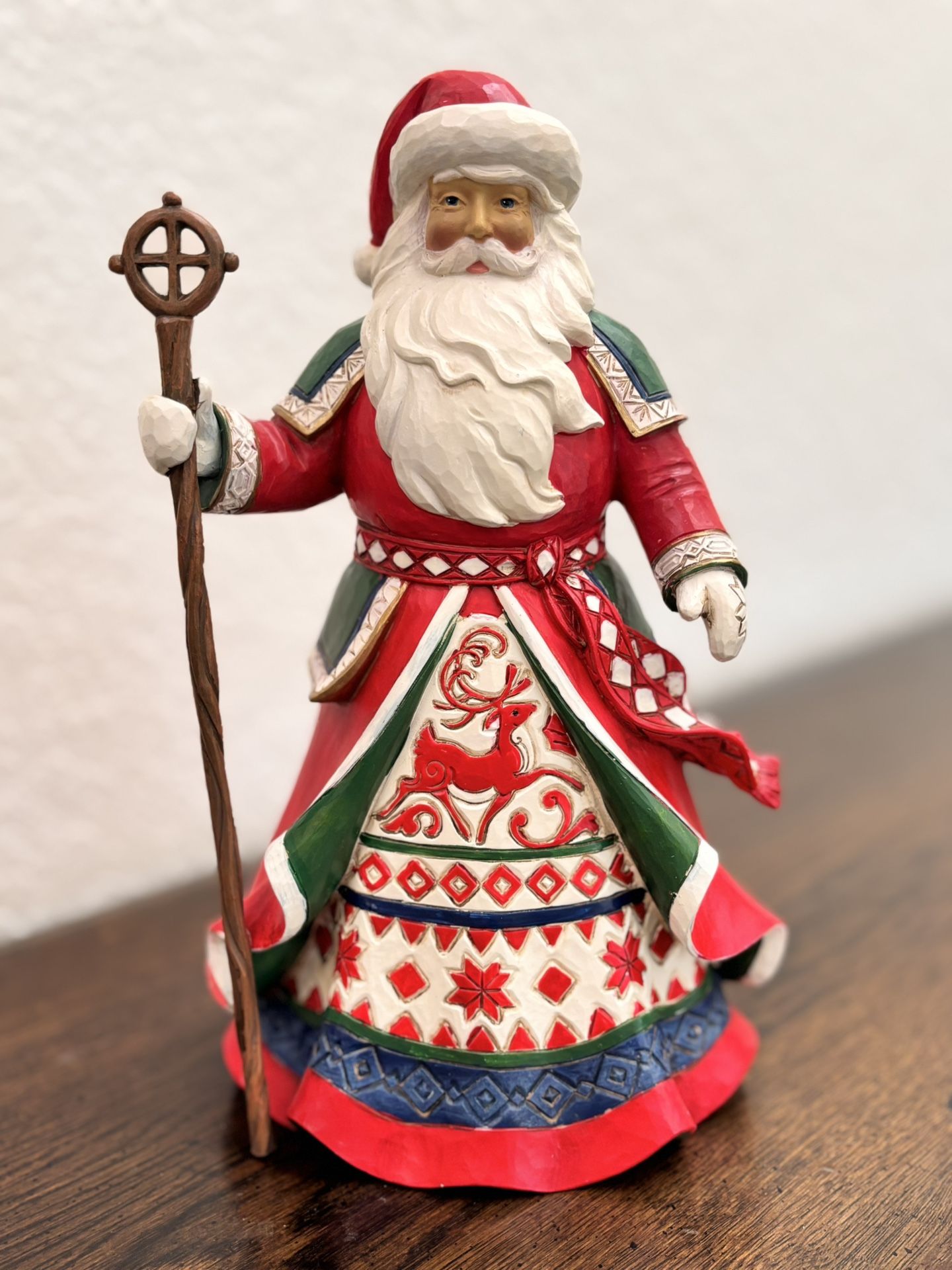 Original Jim Shore Collectible: Lapland Santa with Staf
