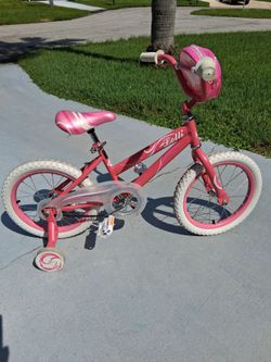 Child's 16 Inch Bike With Helmet