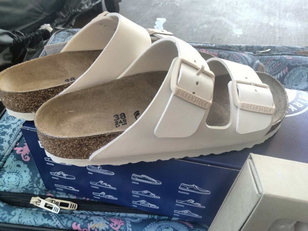 Eggshell Birkenstocks