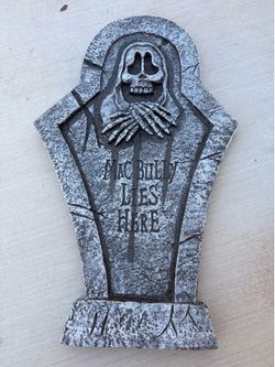 Halloween tombstones