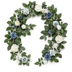 Dusty Blue Wedding Flowers/linem 